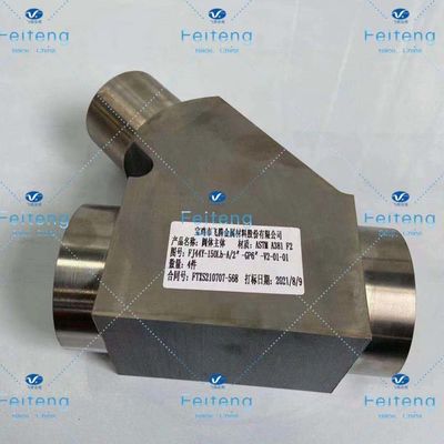 8.9kg Feiteng Titanium Valve Body Custom Titanium Parts